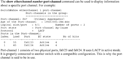 verify etherchannel 2